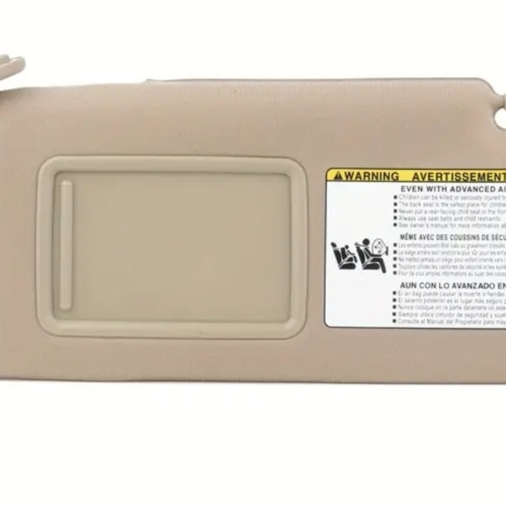 NIB Beige Sun Visor with Mirror For Truck
